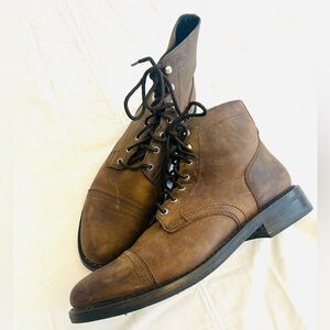 Thursday Everyday Captain Lace-Up Cap Toe Rugged Boots